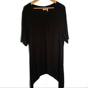 LOGO by Lori Goldstein | V-Neck Tunic Tee